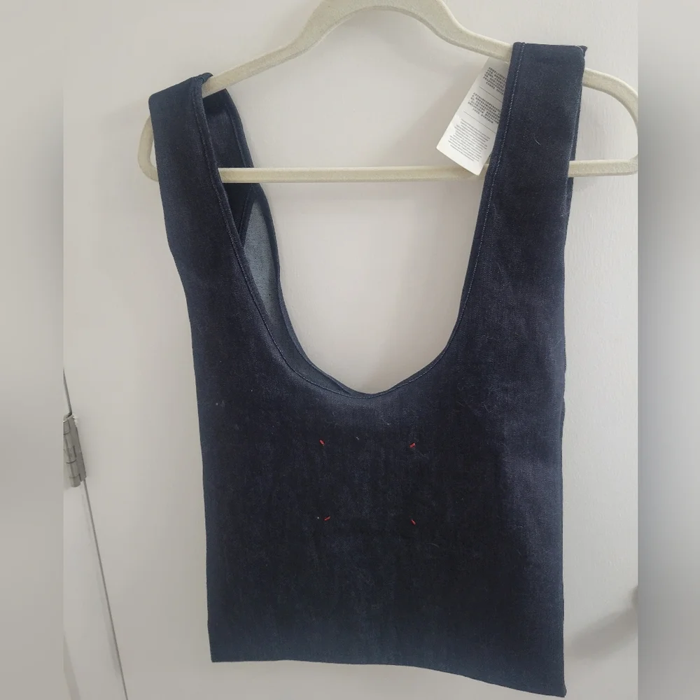 SALE Michael Kors Watch Hunger‎ Stop LOVE Blue Denim Tote 16.5